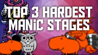 Top 3 Hardest Manic Stages  The Battle Cats [upl. by Ellette235]