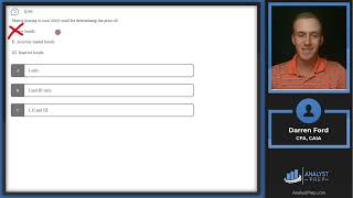 Mock Exam 1B – Question 41  50  CFA® Level I Exam Preparation  AnalystPrep [upl. by Essie]