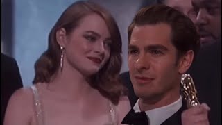 Andrew Garfield Reaction Towards Emma Stone Winning Oscar [upl. by Enoed]