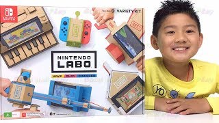 Isaac Checking out Nintendo LABO ToyCon Variety Kit [upl. by Turmel]