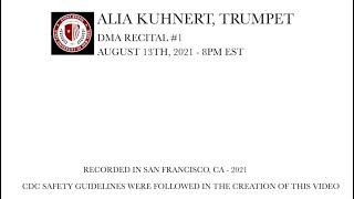 Alia Kuhnert trumpet  Stony Brook University  1st DMA Contract Recital [upl. by Ahsiekit621]