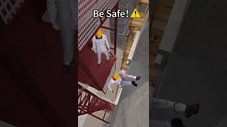 Be Safe  ⚠️ carefully working at side  rescue safetyfirst safety [upl. by Ahsimet]