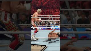 ALL TABLE LADDERS FINISHER 2k24 codyrhodes therock [upl. by Kreda]