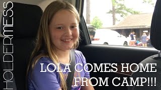 Lola Comes Home From Camp  The Holderness Family [upl. by Drahsar]