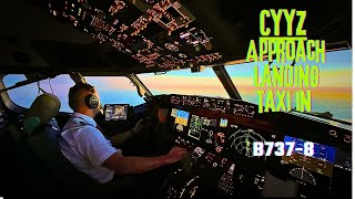 B737 MAX Night Approach and Landing  FULL ATC [upl. by Dualc66]