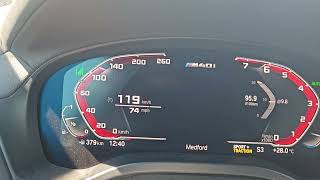 BMW X3 lCI M40i 2022 acceleration with Launch Control [upl. by Neelyar892]