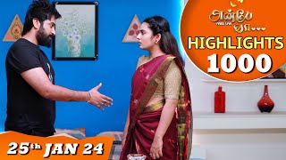 Anbe Vaa Serial  EP 1000 Highlights  25th Jan 2024 Virat  Shree Gopika  Saregama TV Shows Tamil [upl. by Emlin]