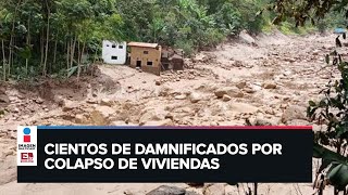 Fuertes lluvias ocasionan severas inundaciones en Piura Perú [upl. by Anivas]