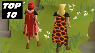 Top 10 Capes in OSRS [upl. by Teuton]