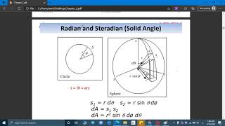 Radian and Steradian Solid Angle example شرح [upl. by Garlinda]