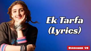 Ek Tarfa Lyrics Female Version  Kajal Sharma  Darshan Raval [upl. by Anoyet174]