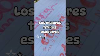 Títulos fáciles y bonitos 🫧📝🎀 apuntes apuntesbonitos aesthetic titulosbonitos lettering viral [upl. by Xirtaeb]