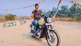 Jawa 42 Test Ride Nepal  Short height riders 😍 [upl. by Wilfred]