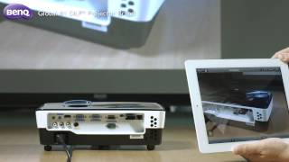 BenQ Wireless Projector  How to Project Wirelessly with QPresenter App [upl. by Sirapal]