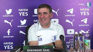 Managerul tehnic Gheorghe Hagi a prefațat partida retur cu FC Urartu [upl. by Chiou441]