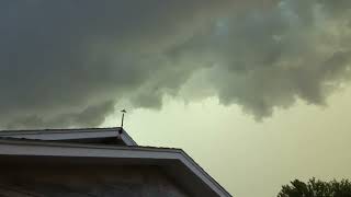 derecho storm rolls in strong winds come after the storm blows over [upl. by Hokanson]