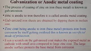 Galvanization amp Tinning quotElectrochemicalCorrosionquot Dr Anima Upadhyay [upl. by Michell678]