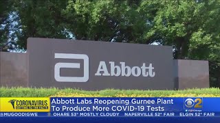 Abbott Labs Reopening Gurnee Plant To Produce More COVID19 Tests [upl. by Musetta]