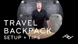 Peak Design Travel Backpack 45L Setup  Tips [upl. by Seys]