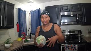 Cooking cabbage and saltfish [upl. by Benson159]