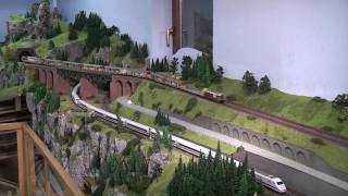 PMW Winnenden eV Modelleisenbahn Züge auf der Clubanlage [upl. by Twum440]