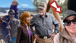 Reba McEntire and Boyfriend Rex Linn visit Kelly Clarksons ranch [upl. by Riocard]