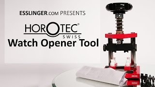 Horotec Watch Opener Tool Professional Watchmakers Back Remover [upl. by Anits]