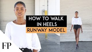 How to Walk in Heels by RUNWAY MODEL [upl. by Lemmie]