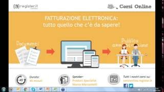 Fatturazione Elettronica Registerit [upl. by Blas]