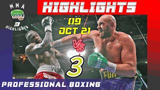 Tyson Fury Vs Deontay Wilder 3  Highlights  9102021 [upl. by Enidlarej899]