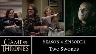 Game of Thrones S4E1 Two Swords REACTION [upl. by Emylee]