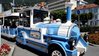 Tourist train in Locarno Switzerland HD [upl. by Mackenie792]