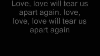 Joy division love will tear us apart lyrics [upl. by Barthel71]