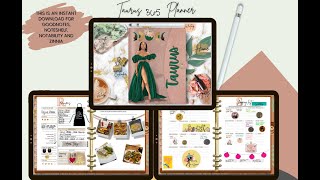 Black Girl Digital planner Xodo Digital Planner Goodnotes digital planner Black Girl Magic [upl. by Limay]