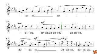 Lauridsen Morten  Les chansons des roses  5 Dirait on  Guide voix  Ténors [upl. by Akenal]