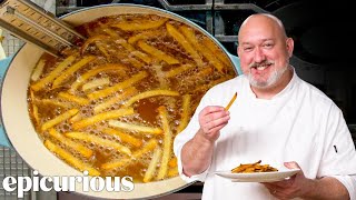 The Best Way To Make French Fries At Home RestaurantQuality  Epicurious 101 [upl. by Asiled]