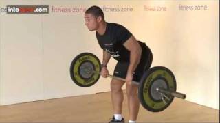 How to do a Barbell Row Fitness Zone at intosportcom [upl. by Nam]