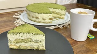 Como hacer tiramisu té matcha 🍵 súper fácil [upl. by Viv]