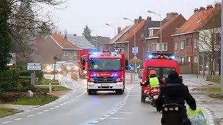 Brandweer Beveren  Inzet voor lekkende container aan Deurganckdok Doel [upl. by Hplar]