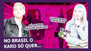 Grupo coreano KARD revela o que quer fazer e comer no Brasil 😱 [upl. by Lehar]