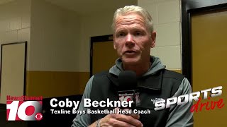 VIDEO Texline boys basketball head coach Coby Beckner talks about Monday night’s win over Nazare [upl. by Eceinart]