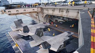 Life Inside US Aircraft Carrier Storing Millions  Jets in Middle of the Ocean [upl. by Yvonne257]