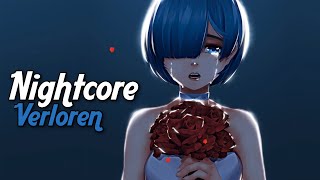 Nightcore  Verloren Lyrics [upl. by Katzir]