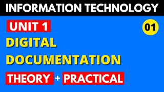 Digital Documentation Class 10 INFORMATION TECHNOLOGY IT 402 THEORY  PRACTICAL PART 1 [upl. by Nivad]