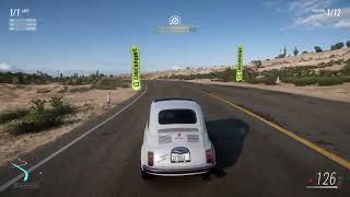 Forza Horizon 5 The Goliath Race With D100 Abarth 595 Esseesse 1968 [upl. by Rihat678]