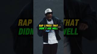 Rap Lyrics that didn’t age well rap hiphop drake kendricklamar youngthug 6ix9ine [upl. by Aniratak]