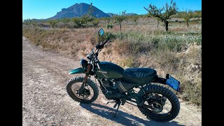 Hanway Scrambler 125 Off Road in rural Spain Almeria Andalusia [upl. by Anai]