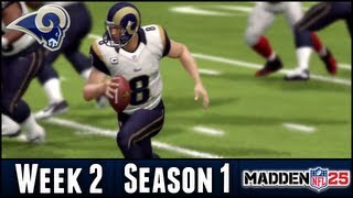 Madden 25 Rams Connected Franchise  Week 2  Falcons  Season 1 [upl. by Avitzur603]