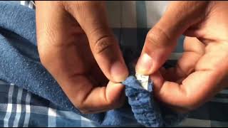 How to remove the cuff from sweatpantsjoggers [upl. by Vinna]