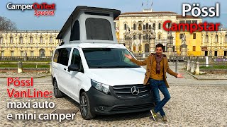 Pössl CampstarPössl Vanline maxi auto e mini camper [upl. by Elleral]